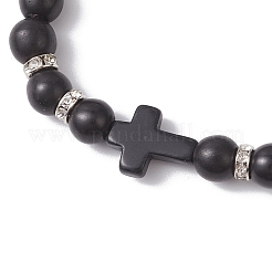 Synthetic Turquoise Beaded Stretch Bracelets for Women&nbsp;BJEW-JB12288-01