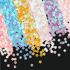 120G 6 Colors Plastic Sequins Beads&nbsp;PVC-CP0001-02C