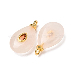 Natural Rose Quartz Pendants&nbsp;GG-CBAA798-01G-01