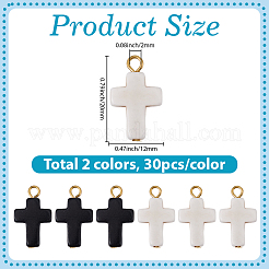 60Pcs 2 Colors Dyed Synthetic Turquoise Pendants&nbsp;FIND-BM0001-60C