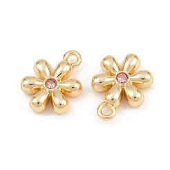 Rack Plating Alloy Rhinestone Pendants&nbsp;PALLOY-T096-08G-04