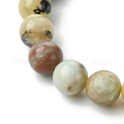 Natural Flower Amazonite Beads Stretch Bracelets&nbsp;BJEW-JB03849-02