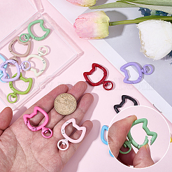 15Pcs 15 Colors Zinc Alloy Swivel Clasps&nbsp;FIND-SP0005-52