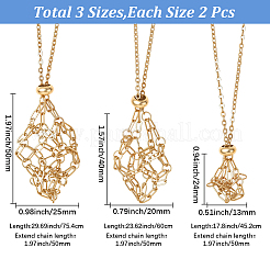 2 Bags 304 Stainless Steel Macrame Pouch Necklace Making for Gemstone Nuggets&nbsp;NJEW-SC0001-85
