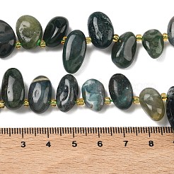 Natural Moss Agate Beads Strands&nbsp;G-P604-A11-01