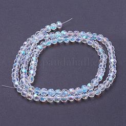 Electroplate Glass Beads Strands&nbsp;EGLA-J042-6mm-AB03