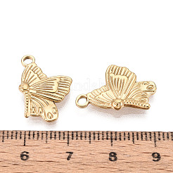 304 Stainless Steel Butterfly Pendants&nbsp;STAS-T069-21G