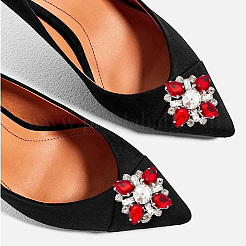 2 Pairs 2 Style Detachable Rhinestone Shoe Decoration&nbsp;DIY-AR0003-19A