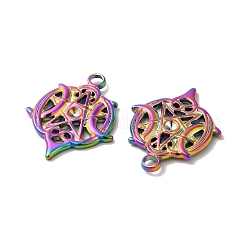 Ion Plating(IP) 304 Stainless Steel Pendant Rhinestone Settings&nbsp;STAS-H212-44MC