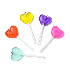 5Pcs Imitation Lollipop Resin Big Pendants&nbsp;FIND-FS0002-93