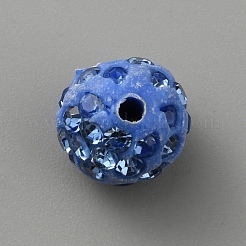 Rhinestone Pave Disco Ball Beads&nbsp;RB-WH0009-01B-07