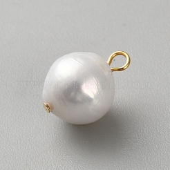 Natural Baroque Keshi Pearl Charms&nbsp;LS-KK-CJC0025-001G-01