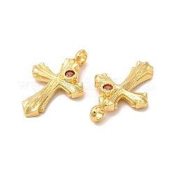 Rack Plating Eco-Friendly Brass Micro Pave Cubic Zirconia Pendants&nbsp;KK-A177-30G