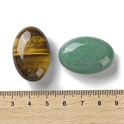 Natural Red Jasper/Quartz Crystal/Rose Quartz/Tiger Eye/Green Aventurine Palm Stones&nbsp;G-B131-01