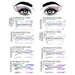 8Pcs 8 Styles Laser Eye Tattoo Stickers&nbsp;DIY-FG0004-50