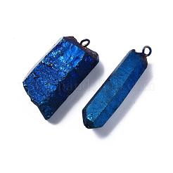 PVD Vacuum Plating Natural Quartz Crystal Pendants&nbsp;G-R461-07C