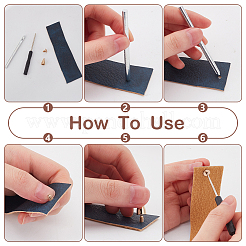 120Pcs 12 Styles Alloy Rivets Sets&nbsp;FIND-WR0011-56G