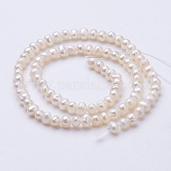 Natural Cultured Freshwater Pearl Beads Strands&nbsp;PEAR-F004-02-01