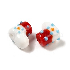 Handmade Lampwork Bumpy Beads Strands&nbsp;LAMP-U001-01E-1