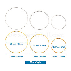 Brass Linking Rings&nbsp;KK-YS0001-03