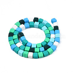 Handmade Polymer Clay Beads Strands&nbsp;CLAY-S092-76B