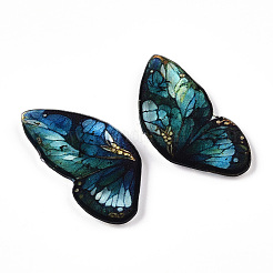 Epoxy Resin Butterfly Wings Cabochons&nbsp;CRES-N035-02F
