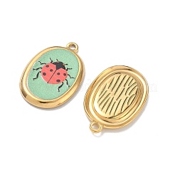 304 Stainless Steel Enamel Pendants&nbsp;STAS-K295-53G-01