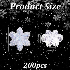 200Pcs Transparent Acrylic Beads&nbsp;OACR-HY0001-14