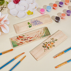 Unfinished Wood Rectangle Shape Slices&nbsp;FIND-WH0438-002A