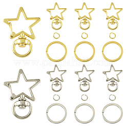 20Sets Star Alloy Swivel Clasps&nbsp;DIY-YW0017-37G