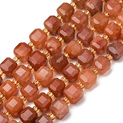 Natural Red Rabbit Hair Rutilated Quartz Beads Strands&nbsp;GG-CBAC972-A11-01