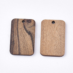 Undyed Walnut Wood Pendants&nbsp;WOOD-T023-05