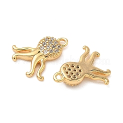 Ocean Brass Micro Pave Clear Cubic Zirconia Charms&nbsp;KK-B160-42G-02