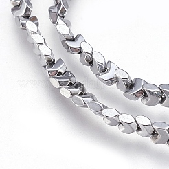 Electroplate Non-magnetic Synthetic Hematite Bead Strands&nbsp;G-I208-20-A