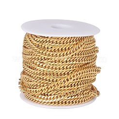 304 Stainless Steel Cuban Link Chains&nbsp;CHS-E018-13G