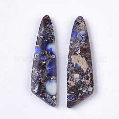 Synthetic Regalite/Imperial Jasper/Sea Sediment Jasper Pendants&nbsp;G-S366-009A