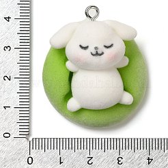 Flocking Resin Sleeping Pendants&nbsp;RESI-D072-02D