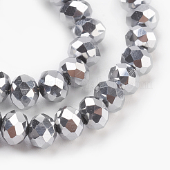 Electroplate Glass Beads Strands&nbsp;GLAA-K027-FP-A02