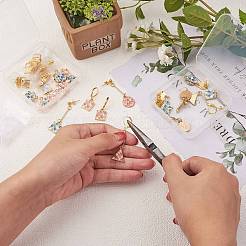DIY Gemstone Dangle Earring Making Kits&nbsp;DIY-SZ0008-72
