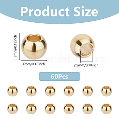60Pcs 201 Stainless Steel Spacer Beads&nbsp;STAS-DC0016-36