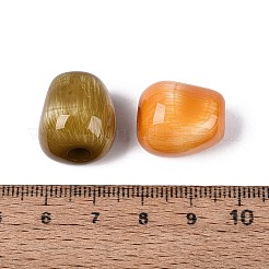 Opaque Acrylic Imitation Cat Eye European Beads&nbsp;OACR-N161-05