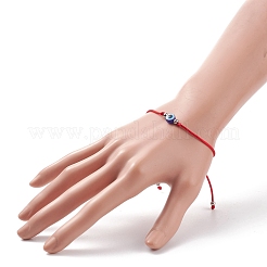 2Pcs 2 Color Resin Evil Eye Braided Bead Bracelets Set&nbsp;BJEW-JB08496