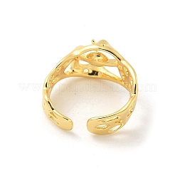 Brass Cup Peg Open Cuff Ring Settings&nbsp;LS-KK-G518-08G-01