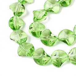 Baking Paint Transparent Glass Beads Strands&nbsp;DGLA-N017-03G