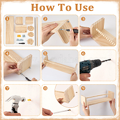 Wood Wall-mounted Holder&nbsp;ODIS-WH0099-167