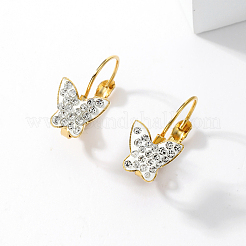 Elegant Butterfly 201 Stainless Steel Hoop Earrings&nbsp;GI3123