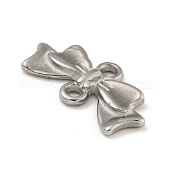 Non-Tarnish 304 Stainless Steel Bowknot Links Connector Charms&nbsp;STAS-N103-97P