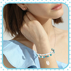 7Pcs Cowrie Shell Multi-strand Bracelets Sets&nbsp;BJEW-SC0001-50