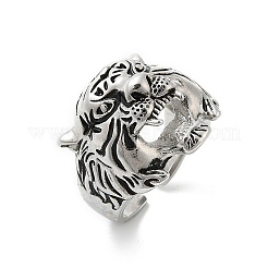 Brass Cuff Rings for Women Men&nbsp;RJEW-S401-03AS