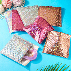 20Pcs 4 Colors Double-faced Laser Bubble Packaging Bags&nbsp;AJEW-TA0001-87